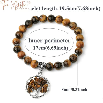 Tiger Eye Chakra Healing Bracelet