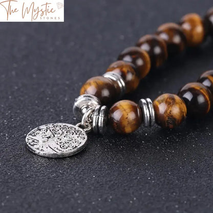 Tiger Eye Chakra Japamala - 108 Bead Bracelet