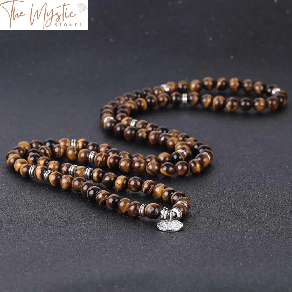 Tiger Eye Chakra Japamala - 108 Bead Bracelet