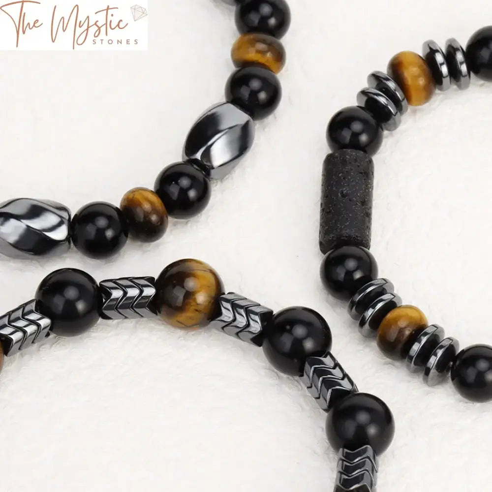 Tiger Eye & Hematite Magnetic Health Bracelet