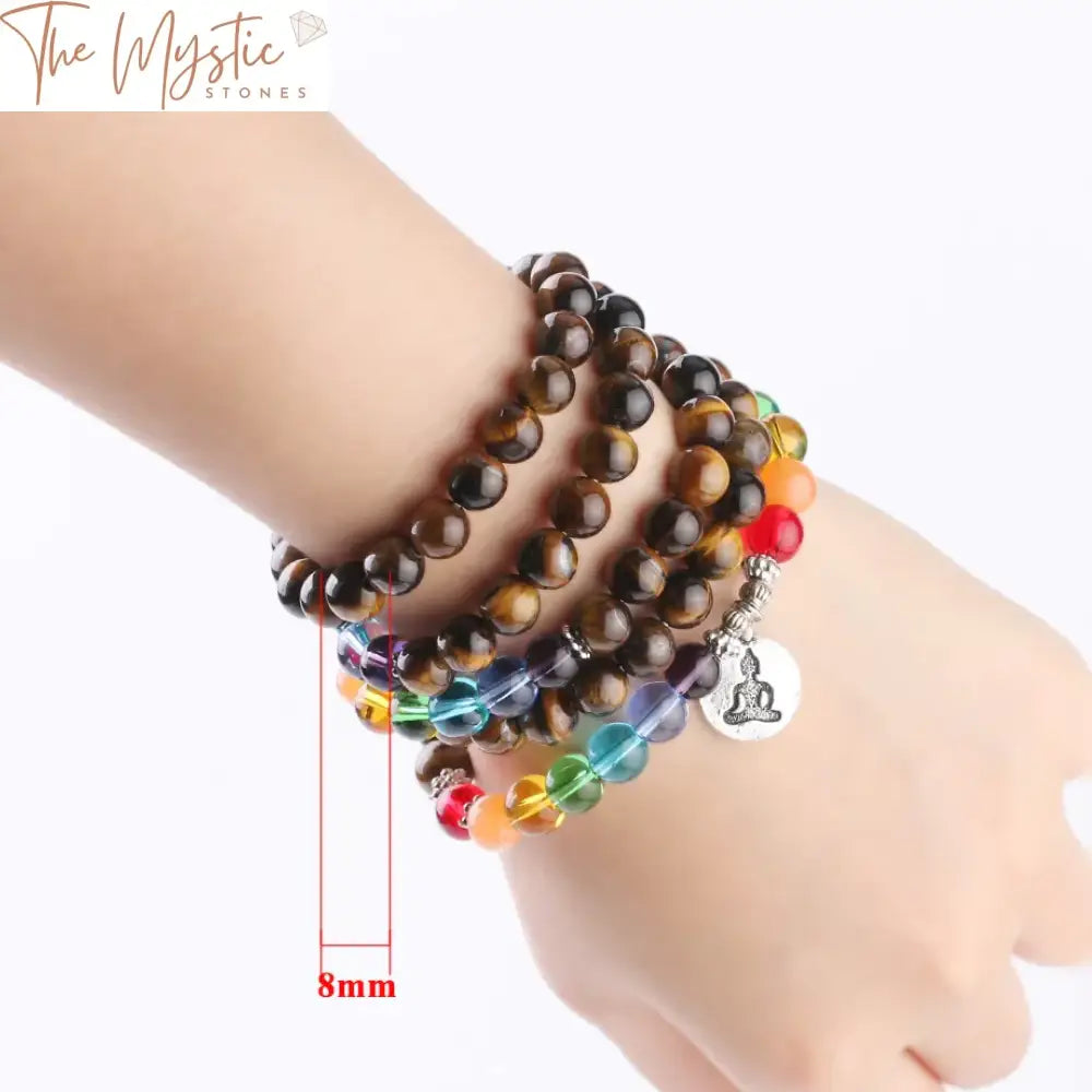 Tiger Eye Multilayer Mala Bracelet