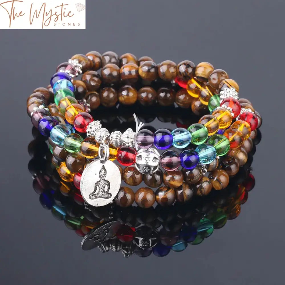 Tiger Eye Multilayer Mala Bracelet