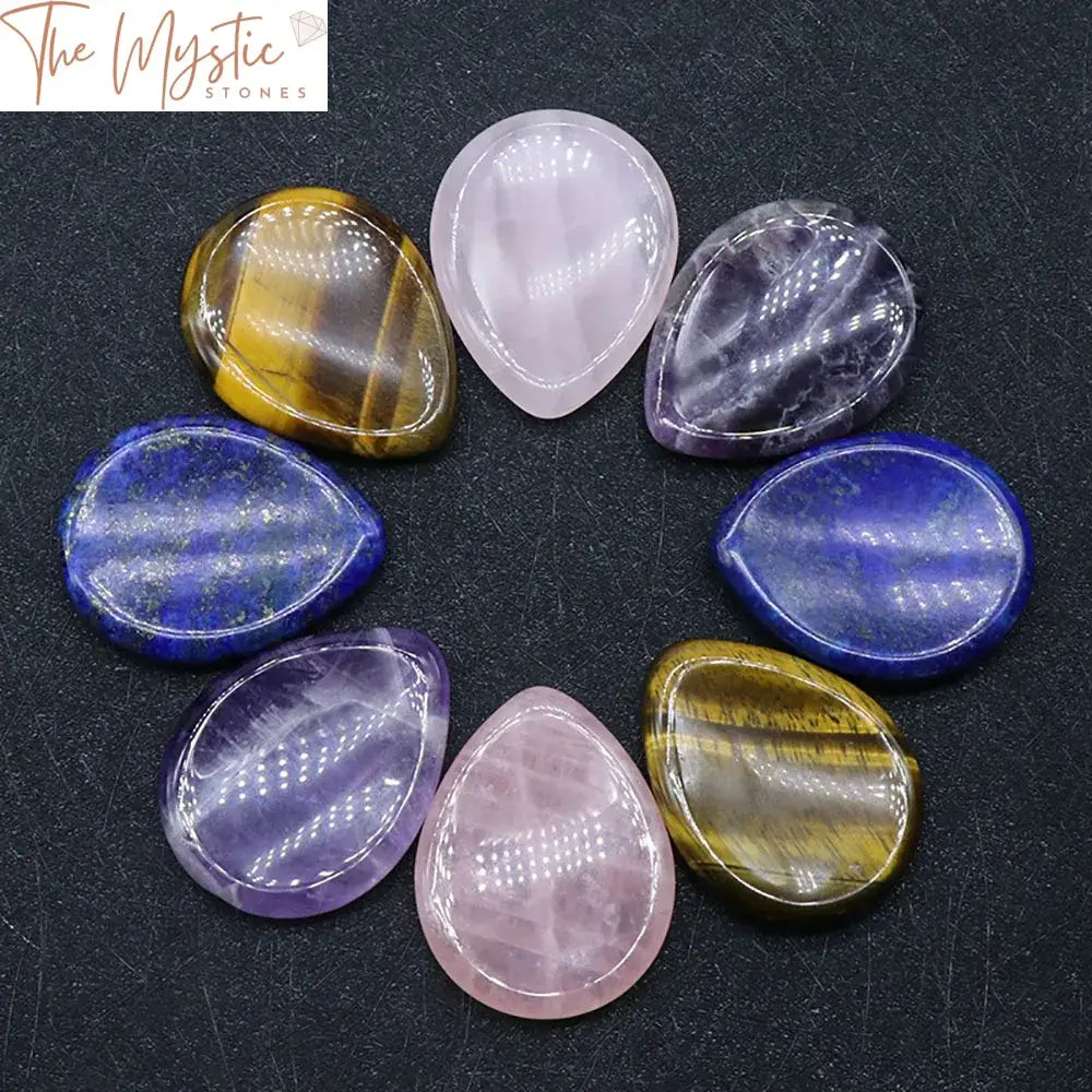 Tiger Eye Waterdrop Worry Stone