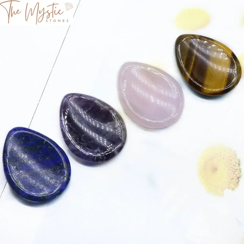 Tiger Eye Waterdrop Worry Stone