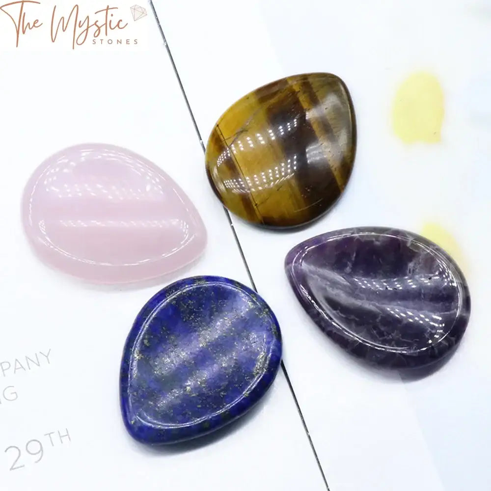 Tiger Eye Waterdrop Worry Stone