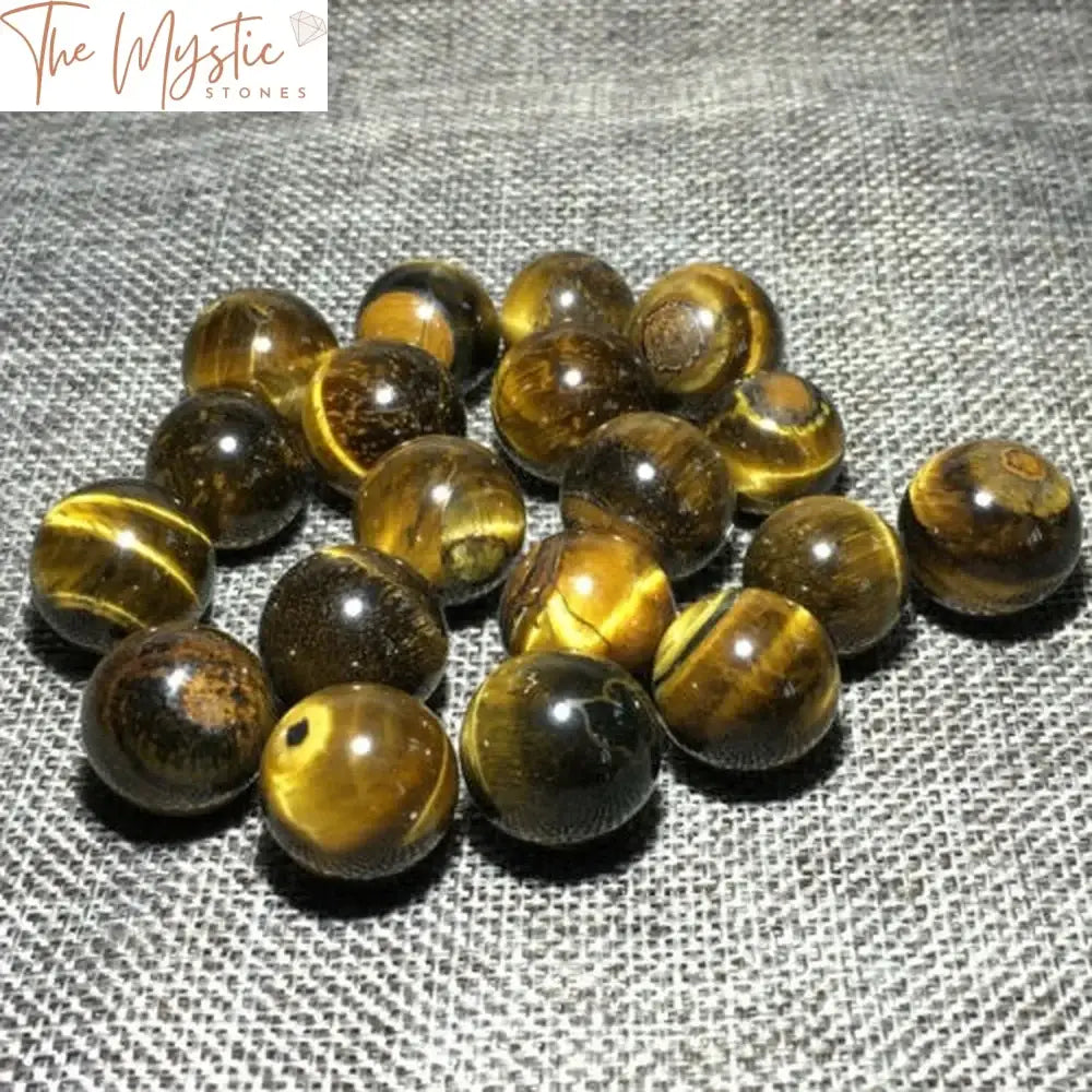 Tiger’s Eye Jasper Crystal Spheres 25Mm - Set Of 5