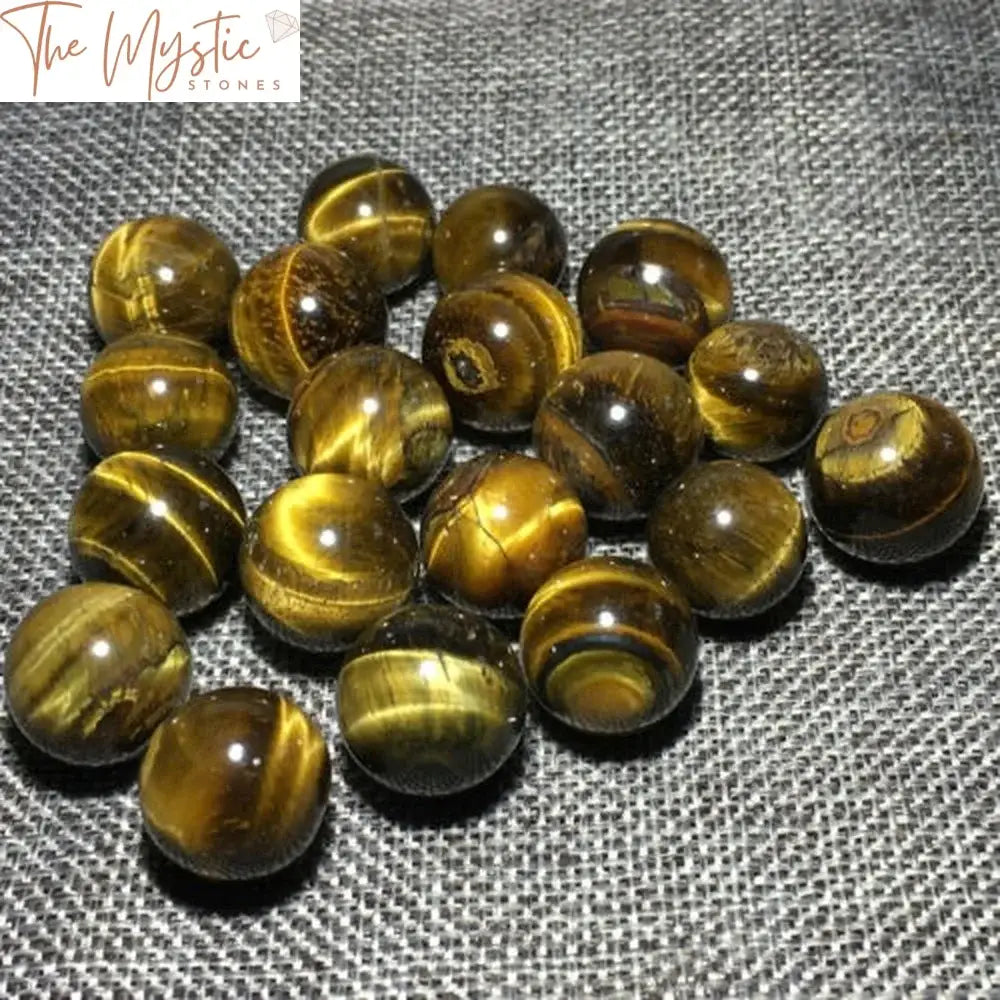 Tiger’s Eye Jasper Crystal Spheres 25Mm - Set Of 5