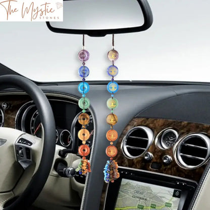 Tree Of Life 7 Chakras Crystal Car Ornament