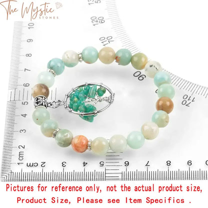 Tree Of Life Amazonite Yoga Bracelet