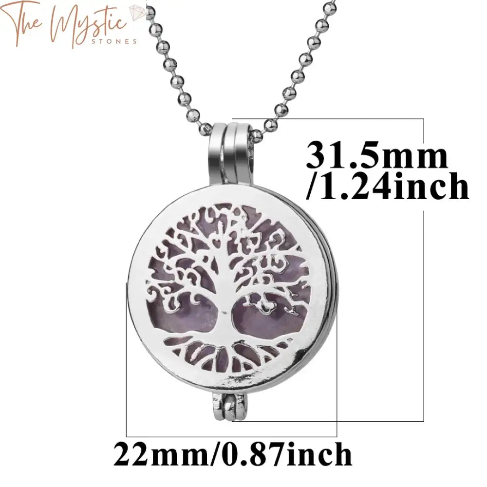 Tree Of Life Aromatherapy Locket Necklace