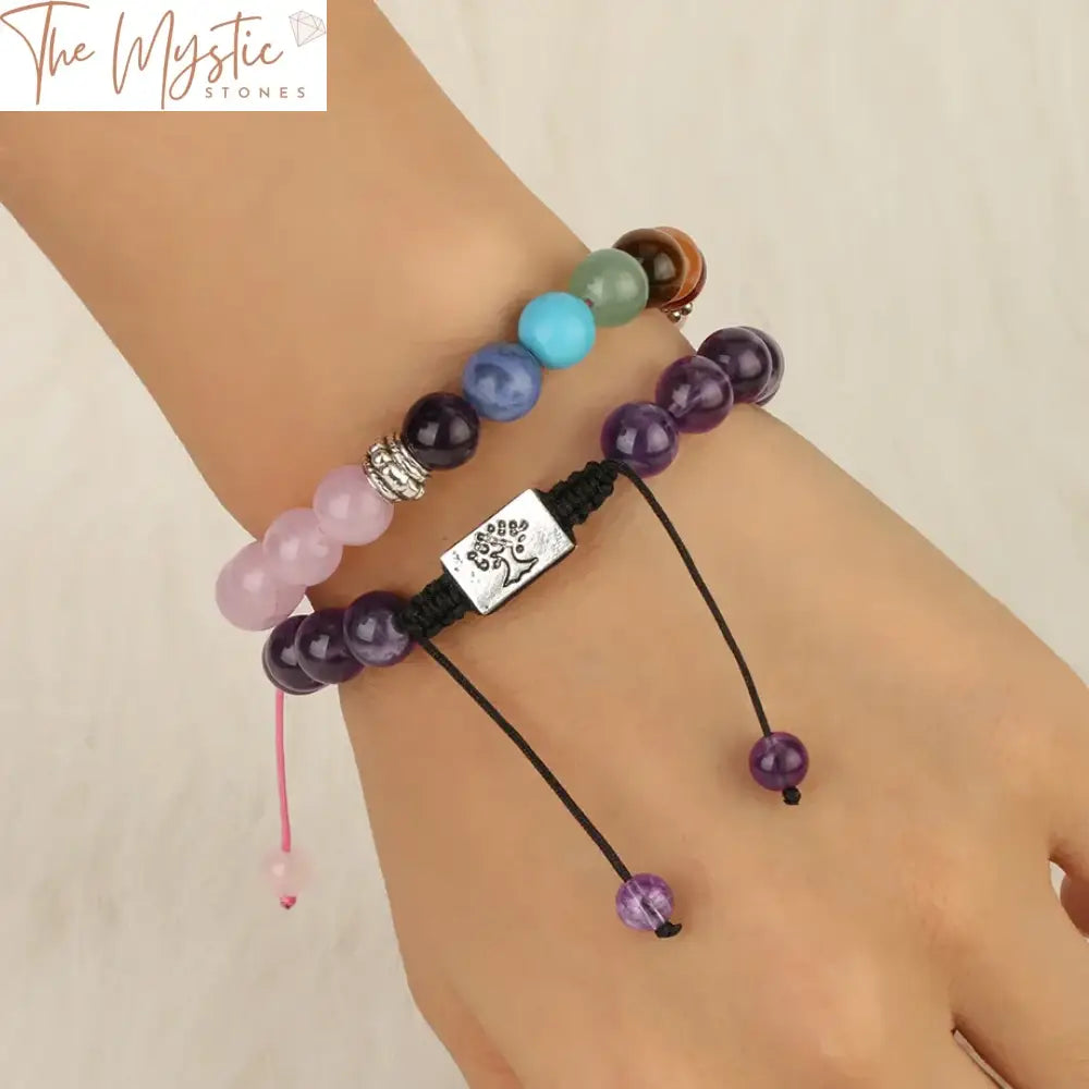 Tree Of Life Chakra Bracelet Adjustable