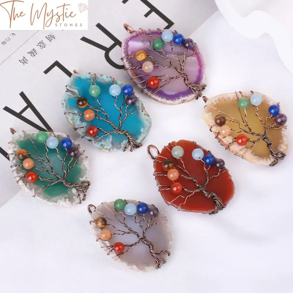 Tree Of Life Chakra Pendant Necklace