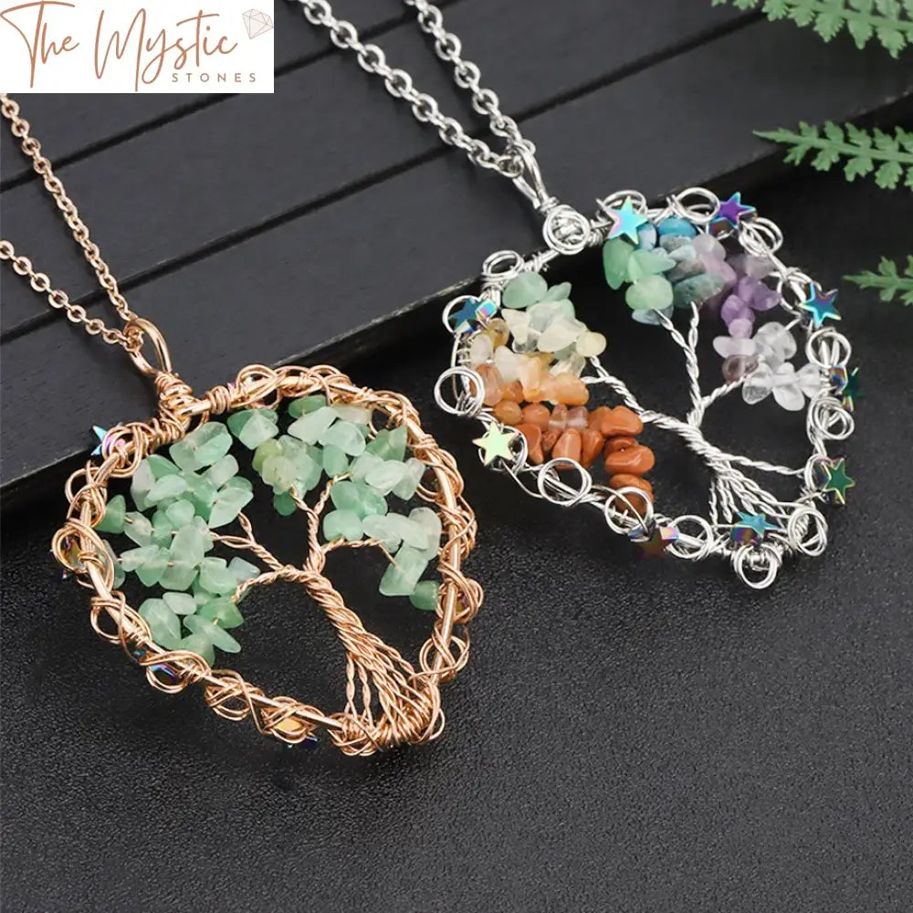 Tree Of Life Chakra Pendant Necklace