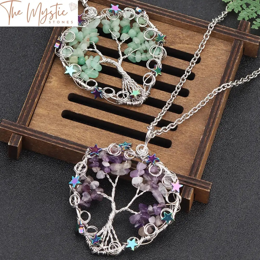 Tree Of Life Chakra Pendant Necklace