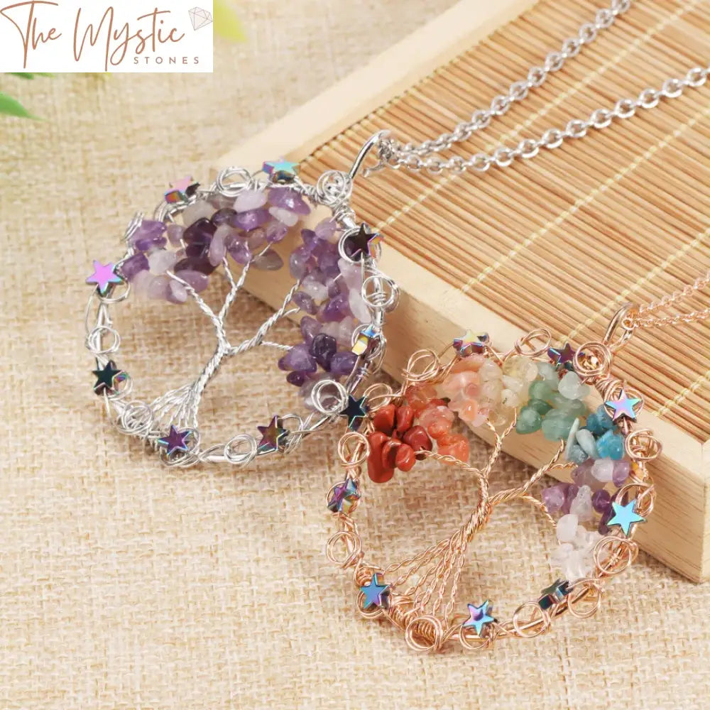 Tree Of Life Chakra Pendant Necklace