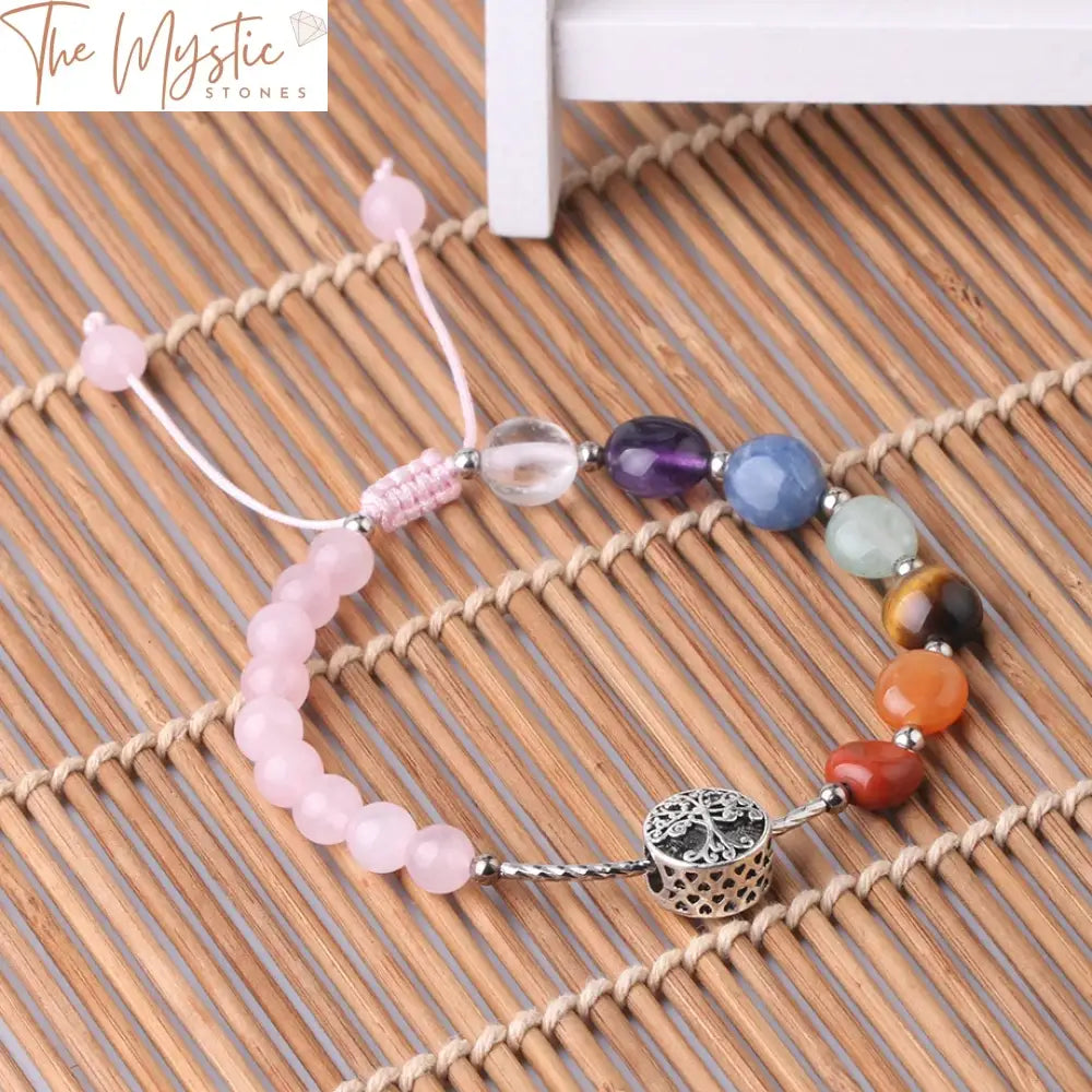 Tree Of Life Chakra Stone Bracelet