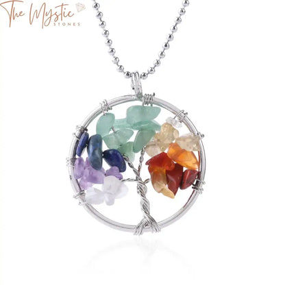 Tree Of Life Chakra Stone Jewelry Set