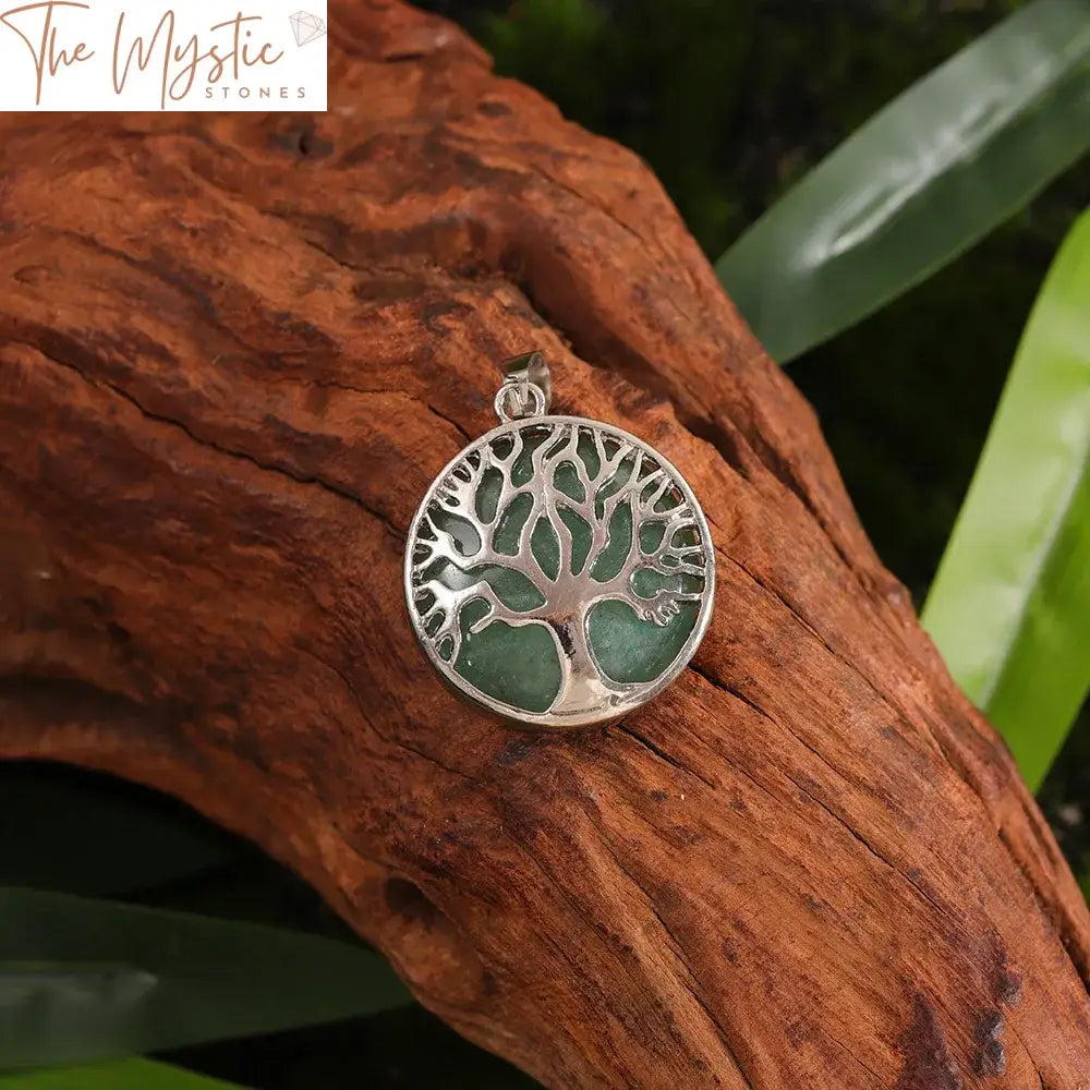 Tree Of Life Crystal Chakra Pendant