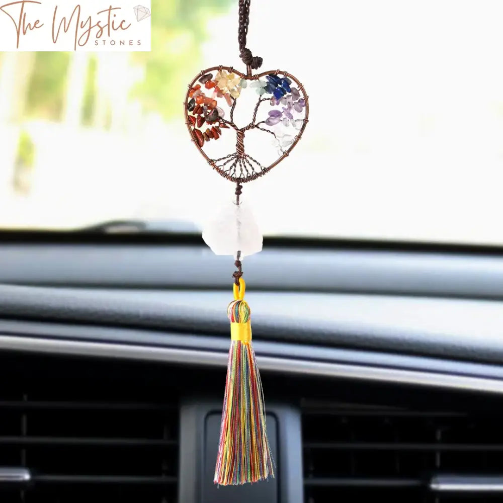 Tree Of Life Crystal Chakra Pendant