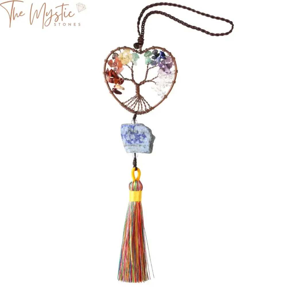 Tree Of Life Crystal Chakra Pendant