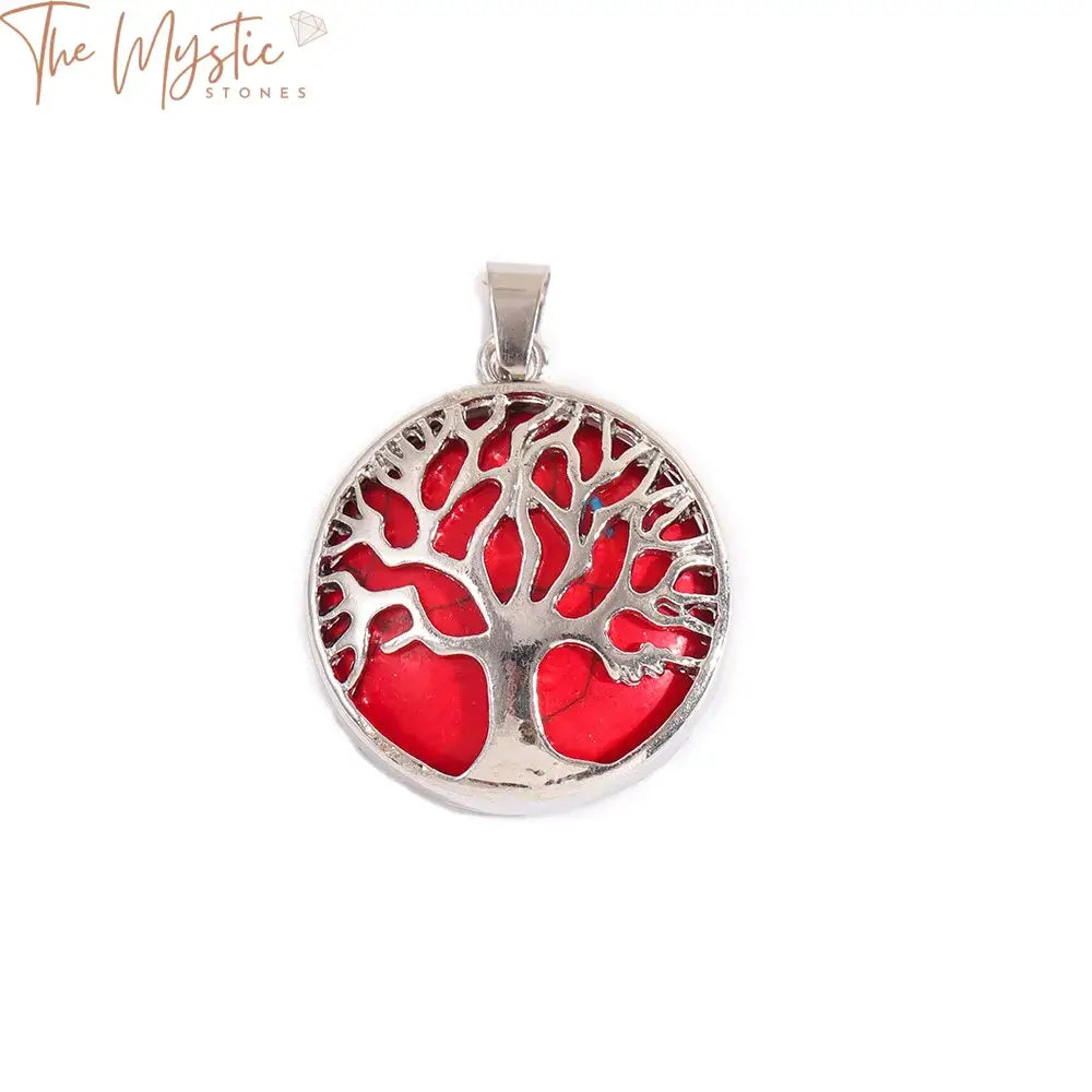 Tree Of Life Crystal Chakra Pendant