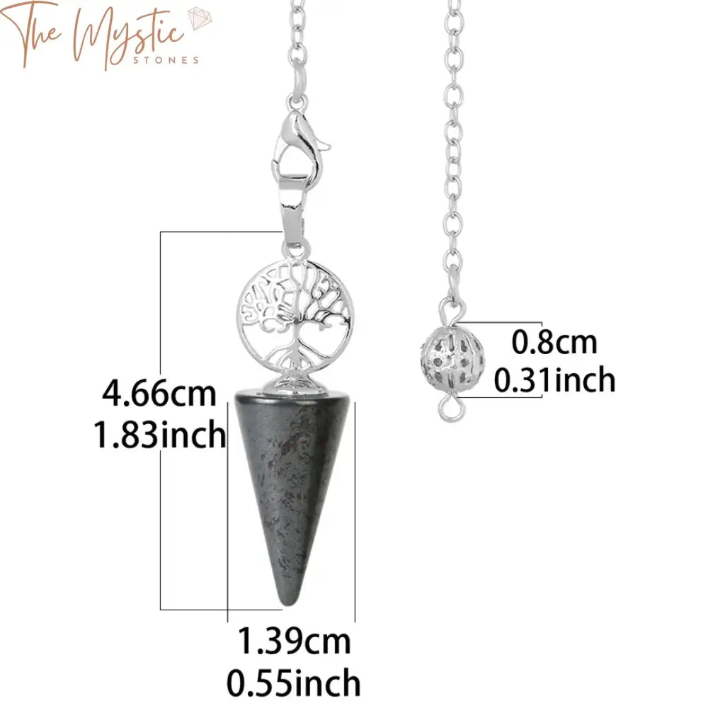 Tree Of Life Crystal Dowsing Pendulum