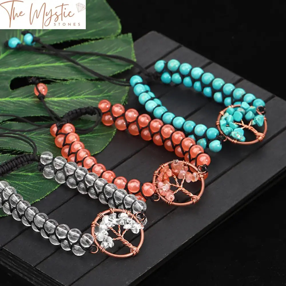 Tree Of Life Gemstone Bracelet