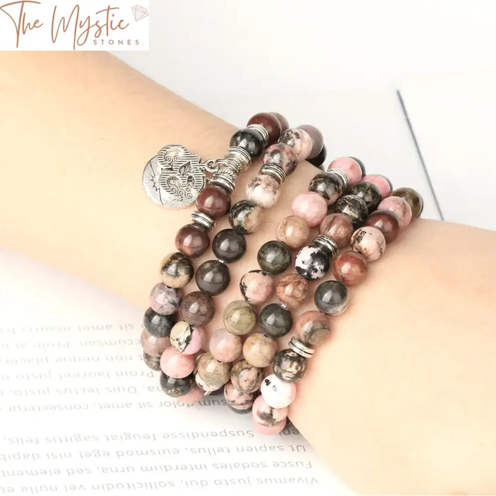 Tree Of Life Gemstone Mala Bracelet