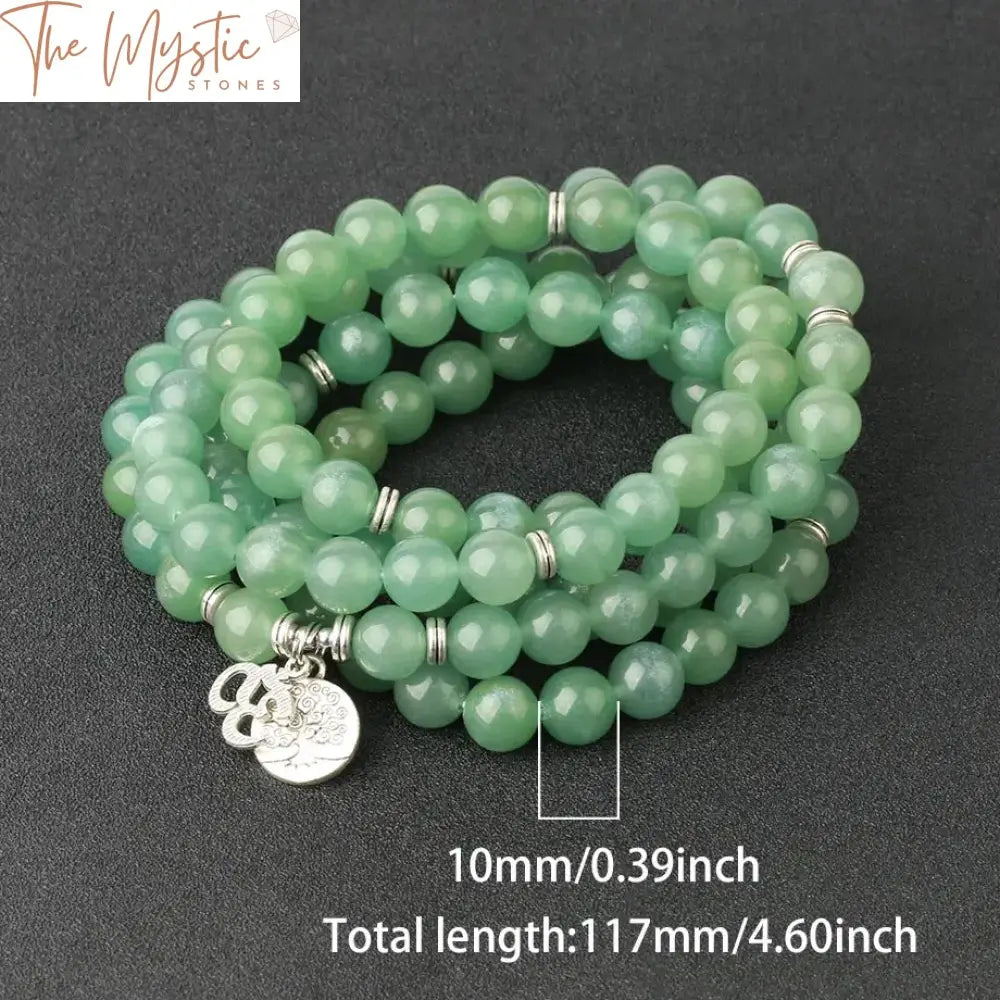 Tree Of Life Gemstone Mala Bracelet