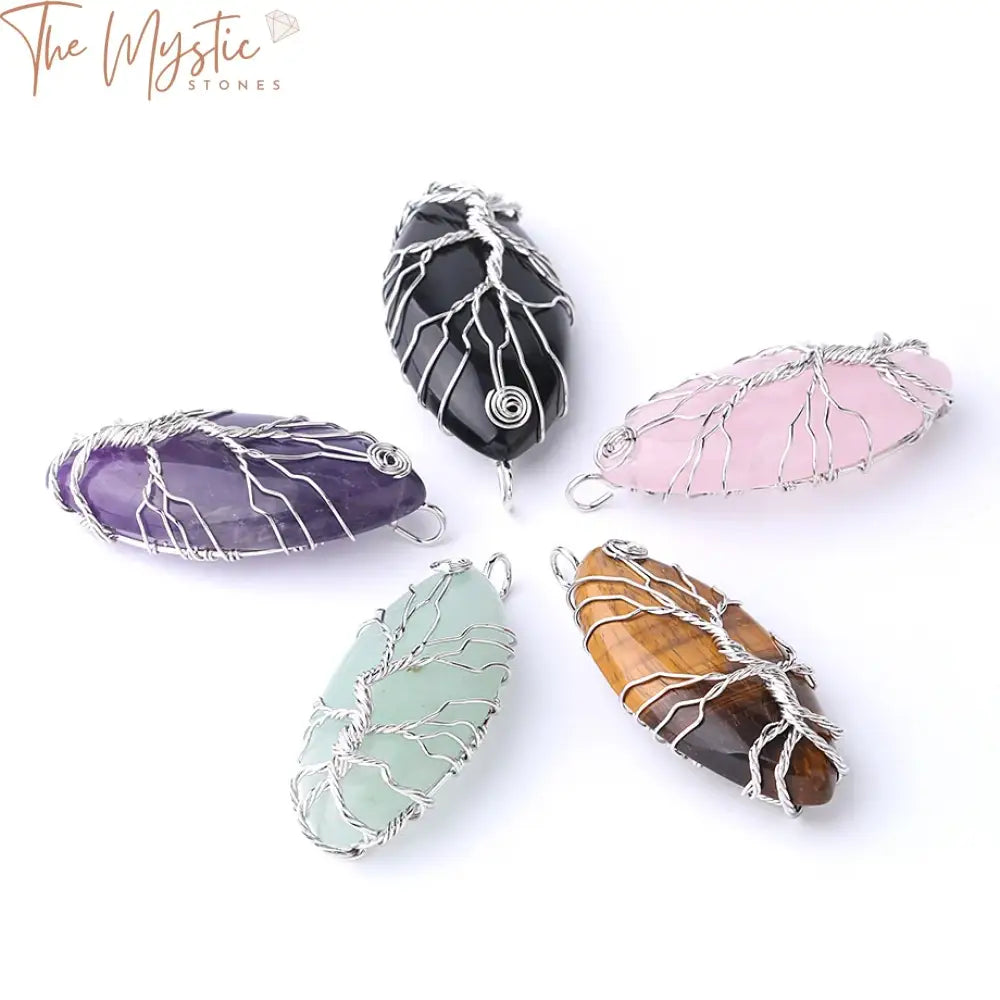 Tree Of Life Gemstone Necklace