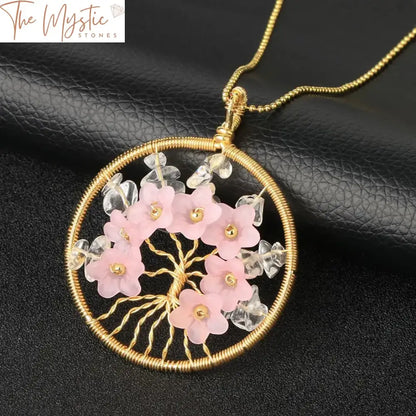 Tree Of Life Gemstone Necklace