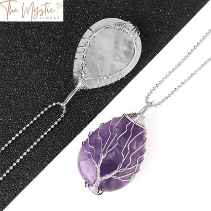 Tree Of Life Natural Stone Pendant