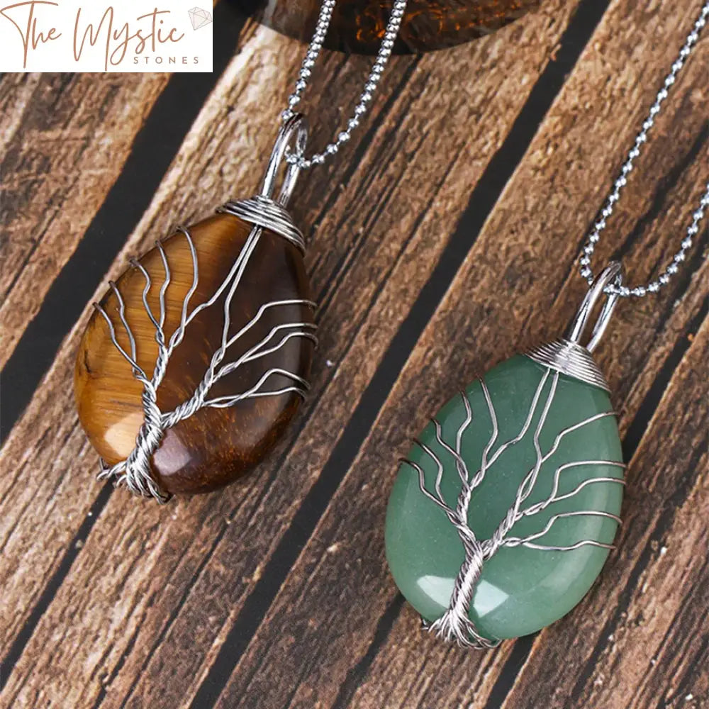 Tree Of Life Natural Stone Pendant