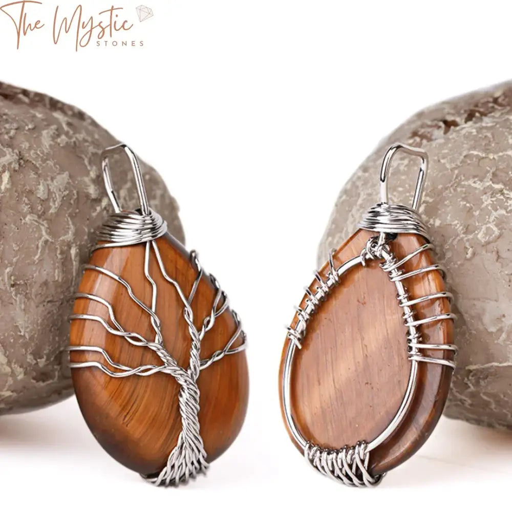 Tree Of Life Natural Stone Pendant Collection