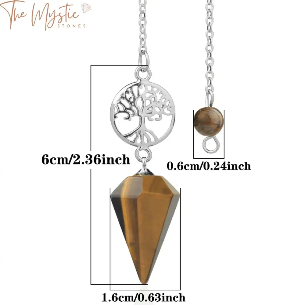 Tree Of Life Natural Stone Pendulum