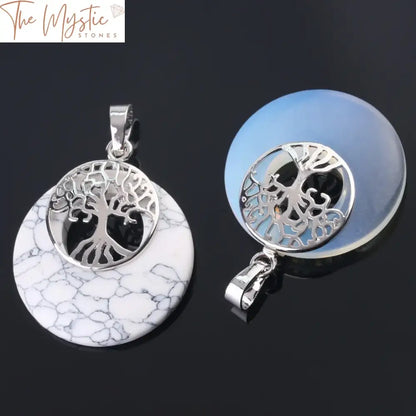 Tree Of Life Spiritual Stone Pendant Necklace