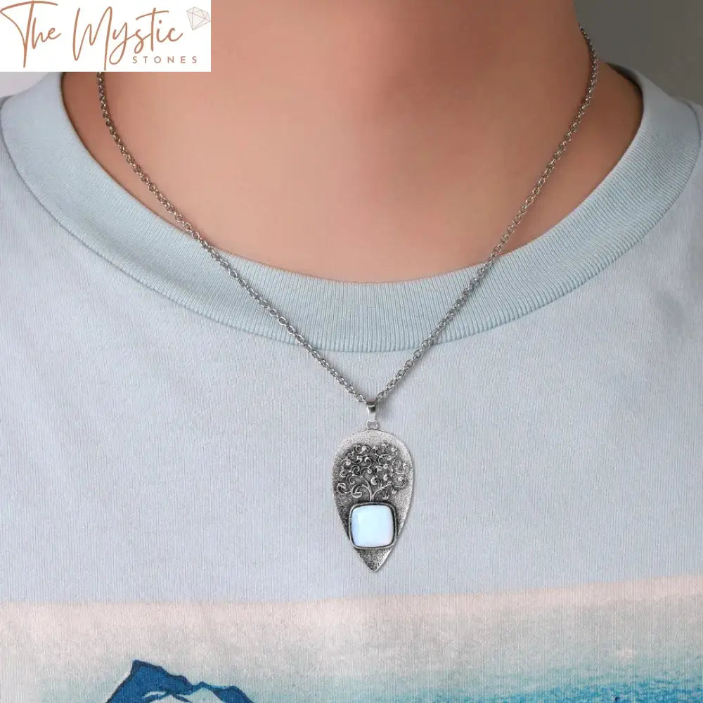 Tree Of Life Water Crystal Necklace