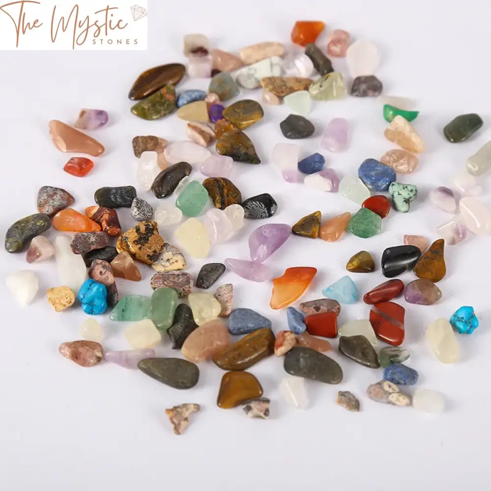 Tumbled Crystal Quartz Stone Chips Assortment Box