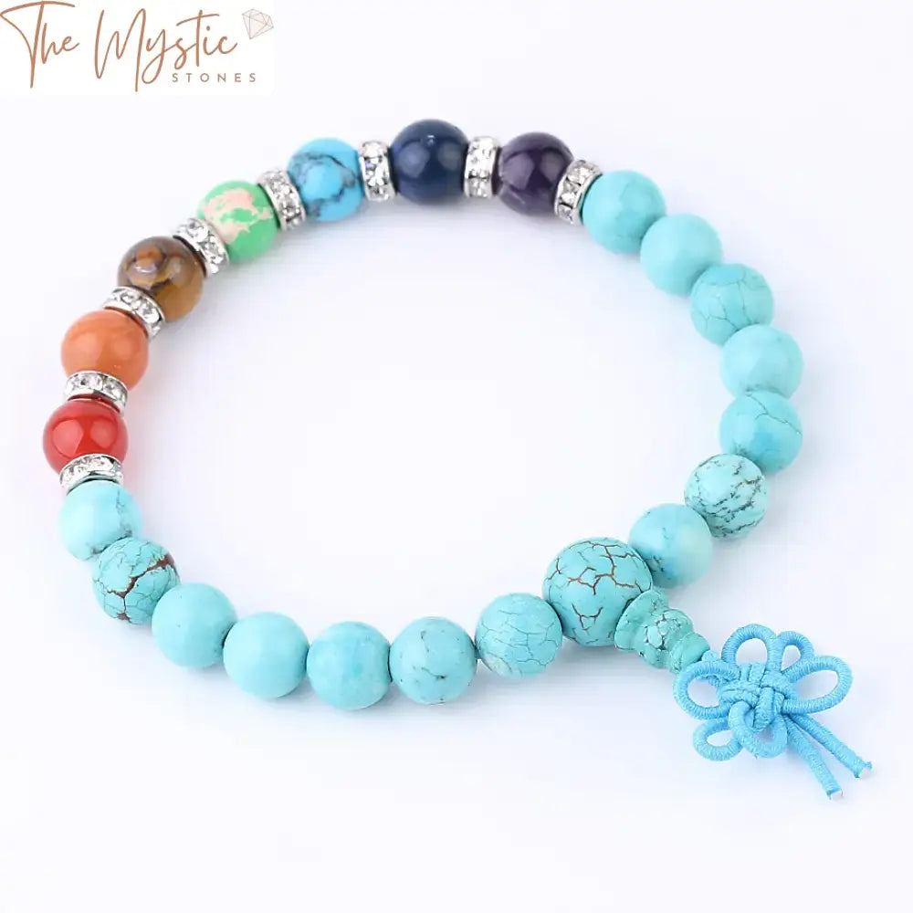 Turquoise Chakra Knot Bracelet