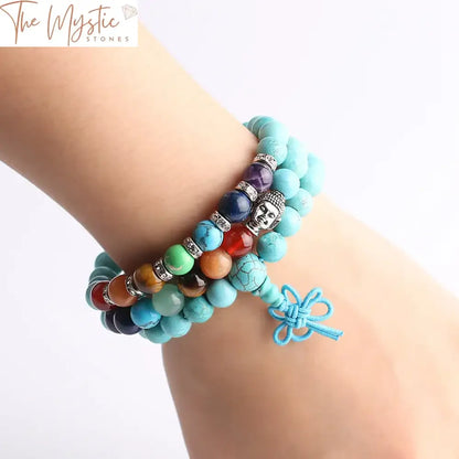 Turquoise Chakra Knot Bracelet