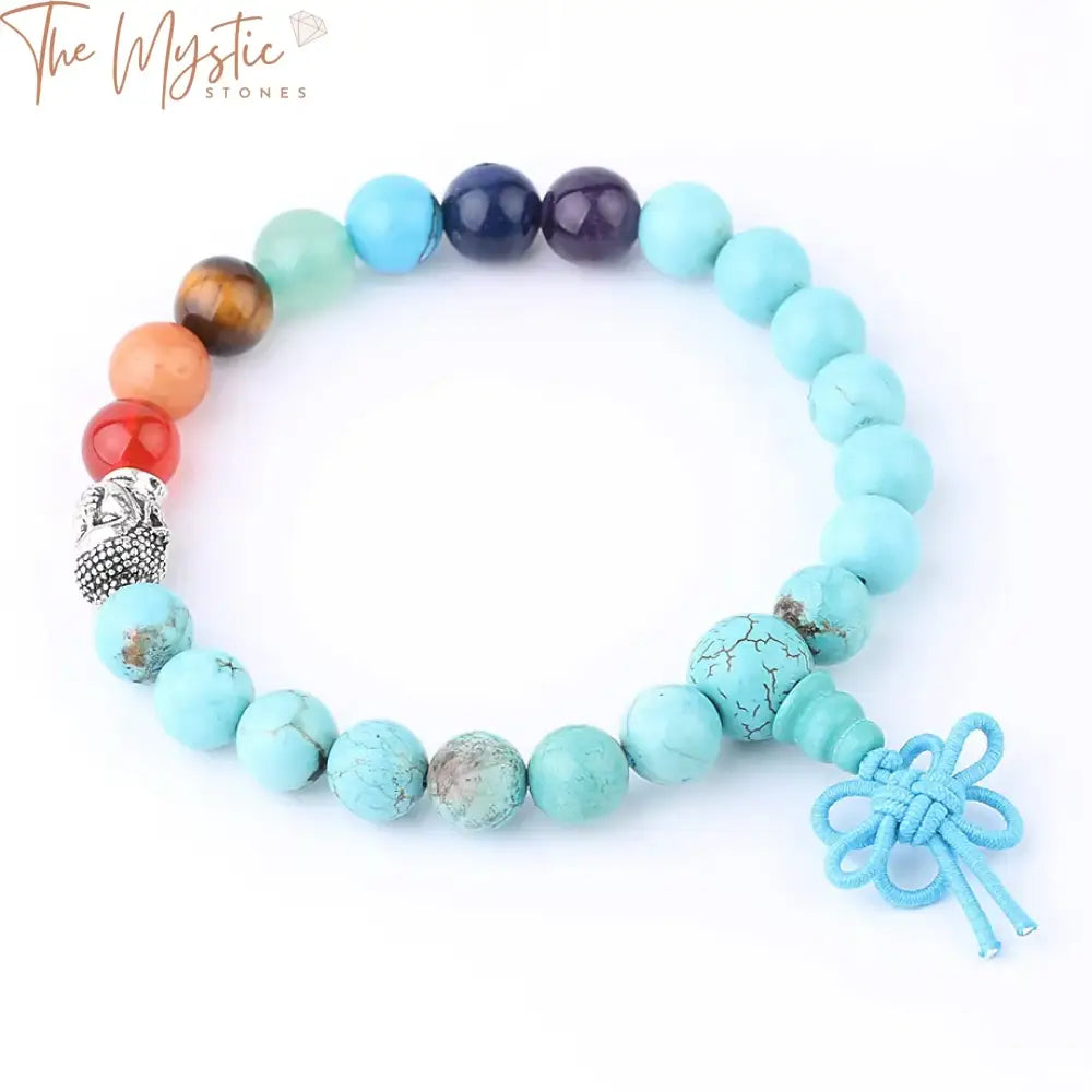 Turquoise Chakra Knot Bracelet