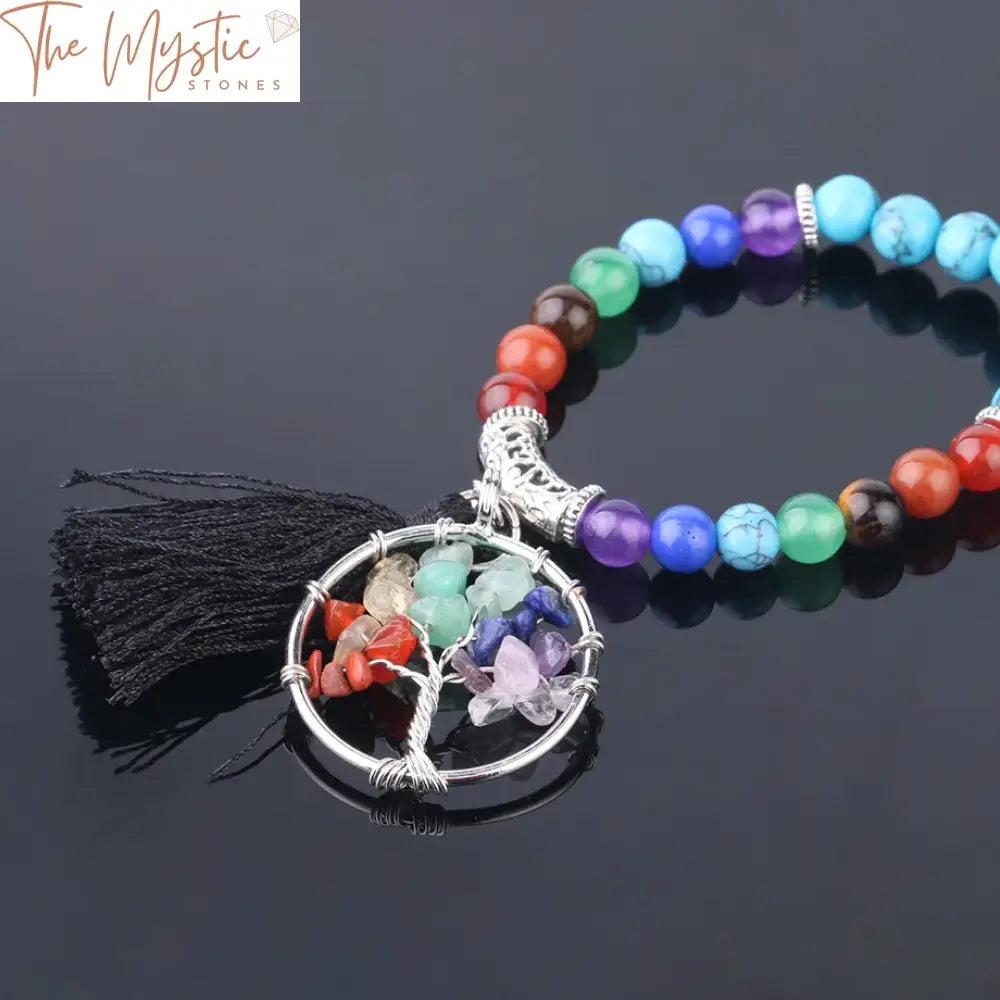 Turquoise Chakra Tree Of Life Bracelet