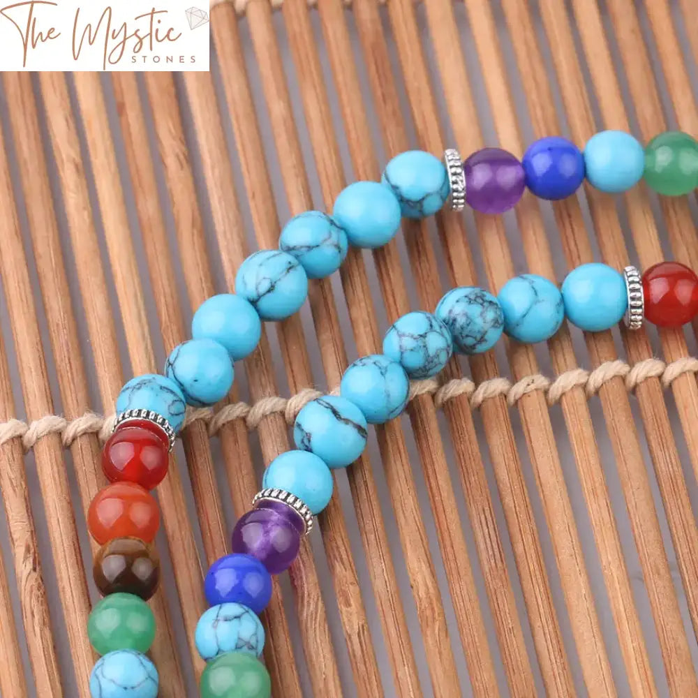 Turquoise Chakra Tree Of Life Bracelet