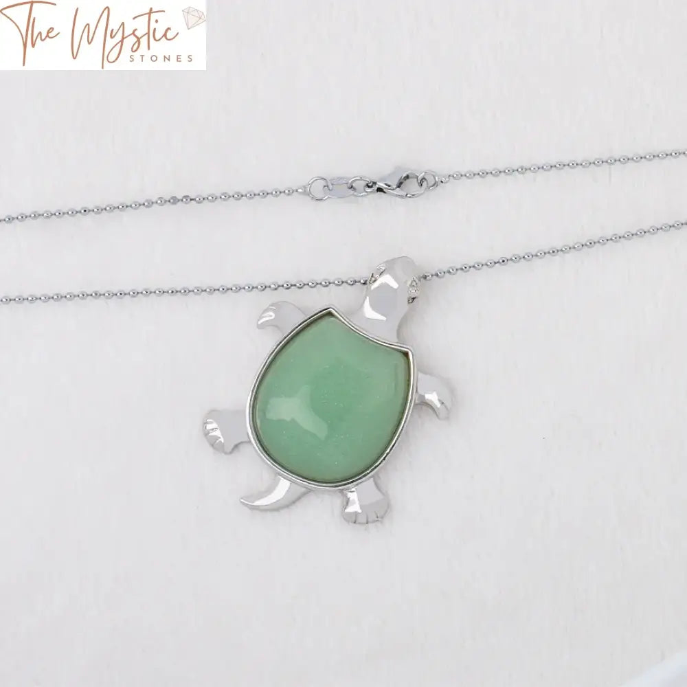 Turtle Healing Stone Necklace