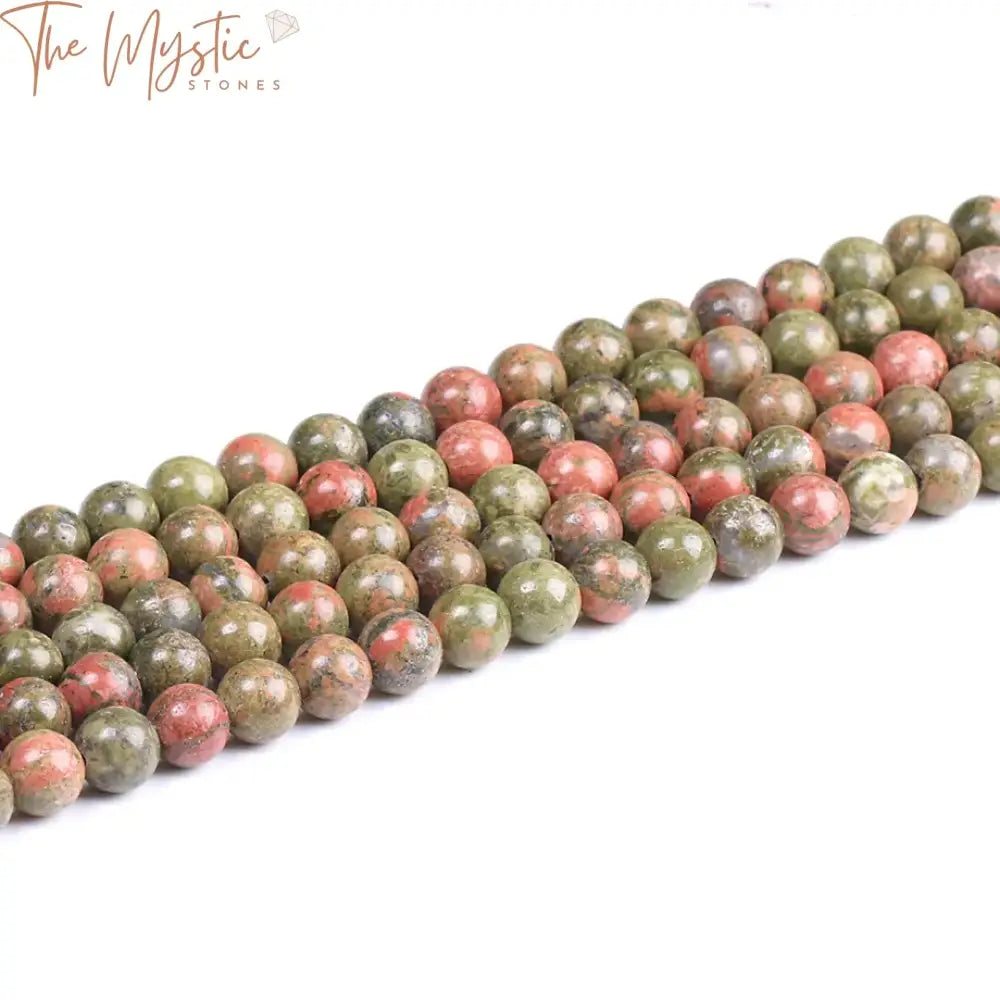 Unakite Round Beads For Jewelry Making