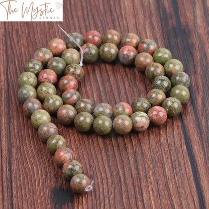 Unakite Round Beads For Jewelry Making