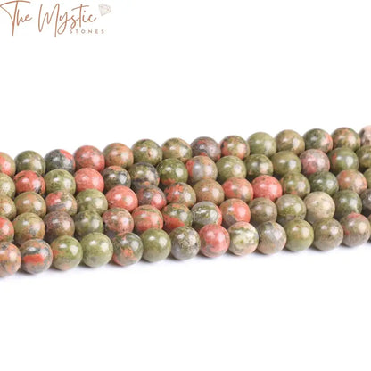 Unakite Round Beads For Jewelry Making