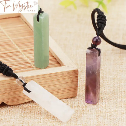 Unisex Pink Quartz Healing Necklace