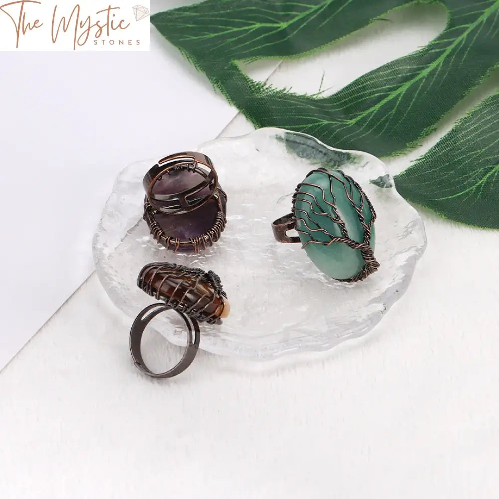 Vintage Tree Of Life Adjustable Ring