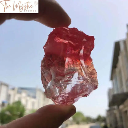 Watermelon Red Quartz Crystal Gravel - 100G